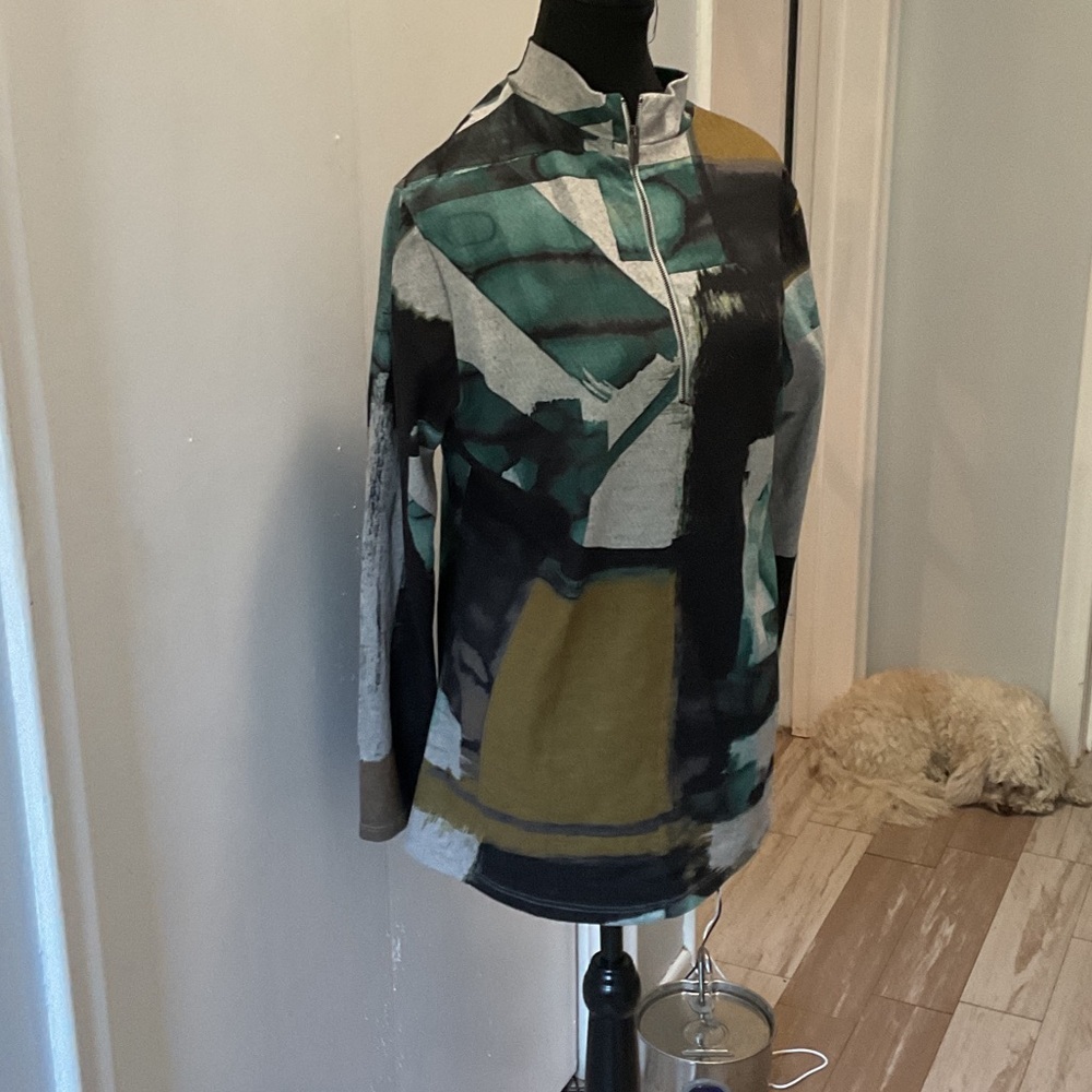 P383. Abstract Patterned Women's Sweater |L